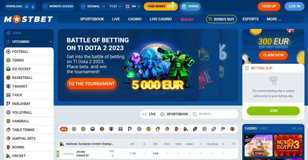 Mostbet Zakłady Hazardowe i Zakłady Sportowe
