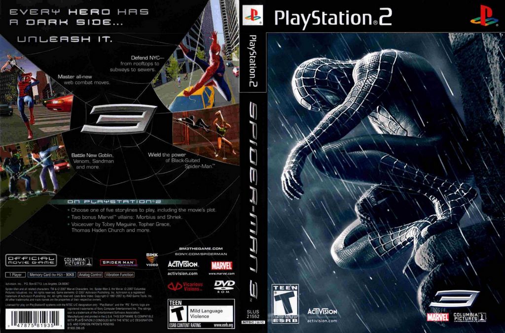 Spider-Man 3 ROM Download And Install for PSP