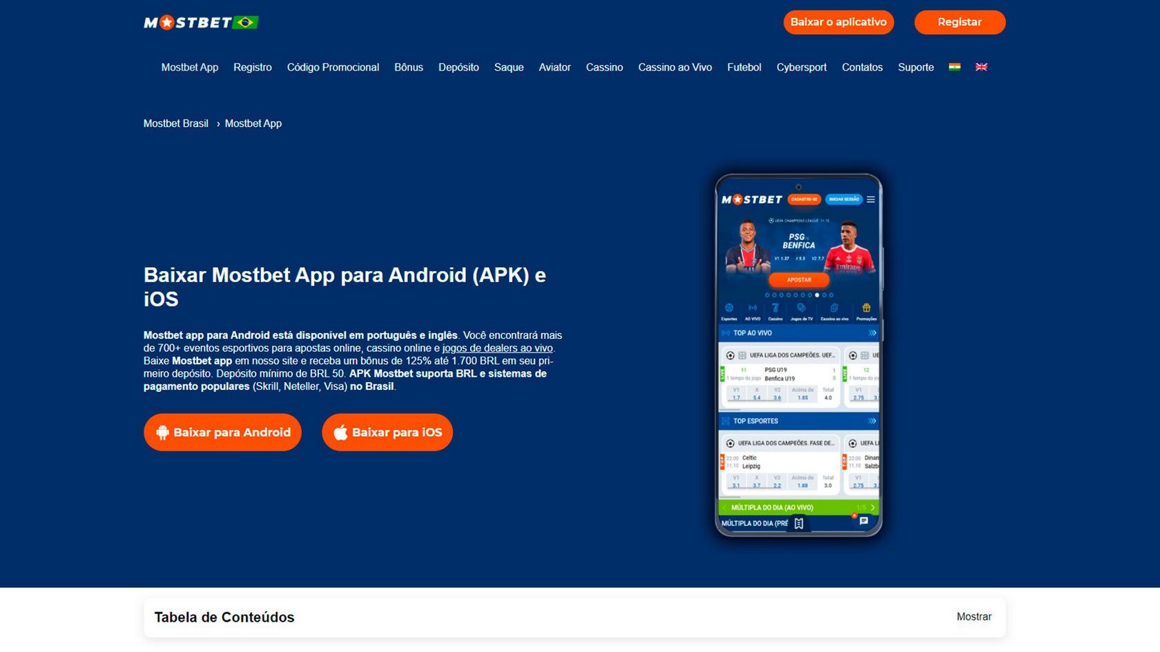 MostBet in India