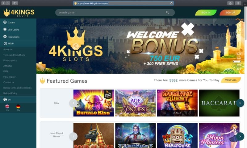 casino Spin Palace 100