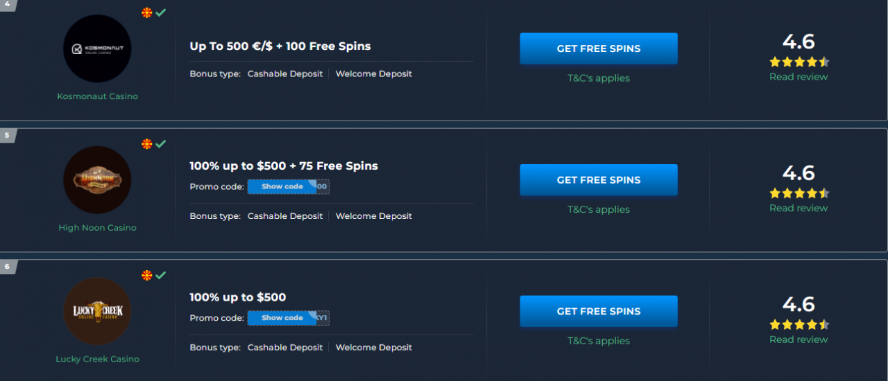 e transfer online casinos