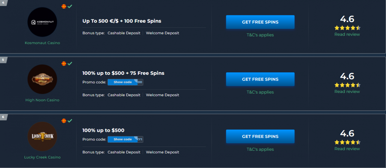 e transfer online casinos